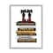 Stupell Industries Red Bottom Heels Glam Fashion Bookstack Framed Wall Art